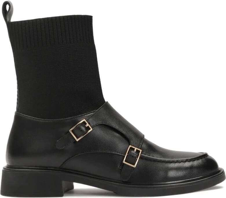 Kazar Zwarte laarzen met sokbovenkant - Foto 2