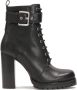 Kazar Zwarte laarzen versierd met riem met gesp Black Dames - Thumbnail 2