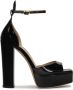 Kazar Studio Zwarte lakleren plateau sandalen Black Dames - Thumbnail 8