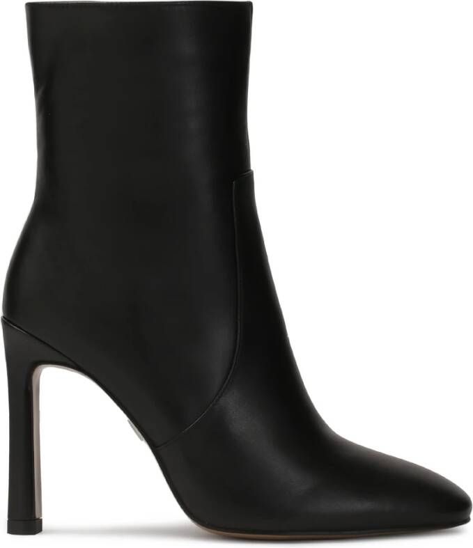 Kazar Black leather calf-length boots