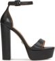 Kazar Elegante gouden sandalen met hoge hak en plateau - Thumbnail 2