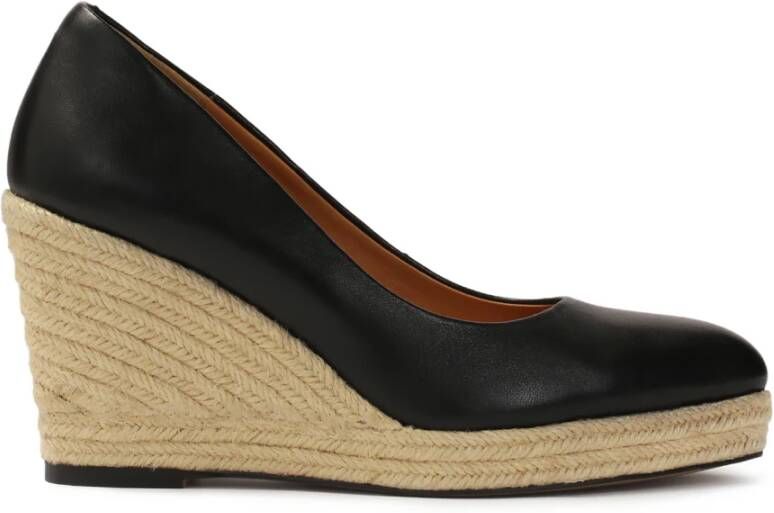 Kazar Zwarte leren pumps op ankers