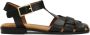Kazar Zwarte leren sandalen - Thumbnail 1