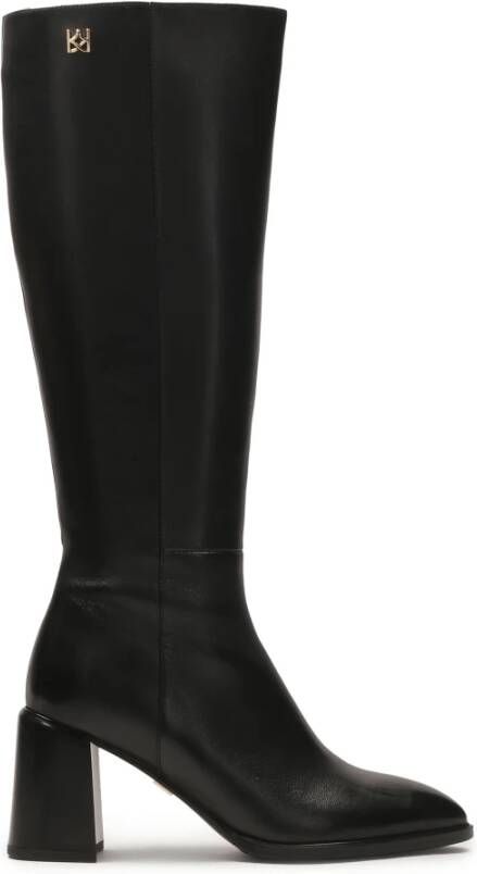 Kazar Zwarte leren stiletto laarzen - Foto 2