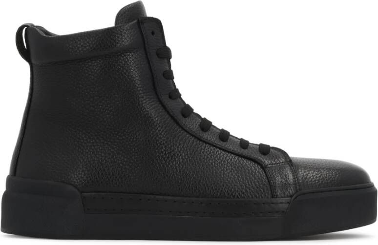 Kazar Zwarte leren veterschoenen