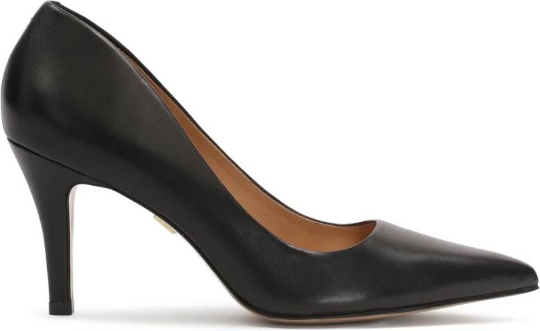 Kazar Zwarte pumps met golvende afgewerkte bovenkant Black Dames