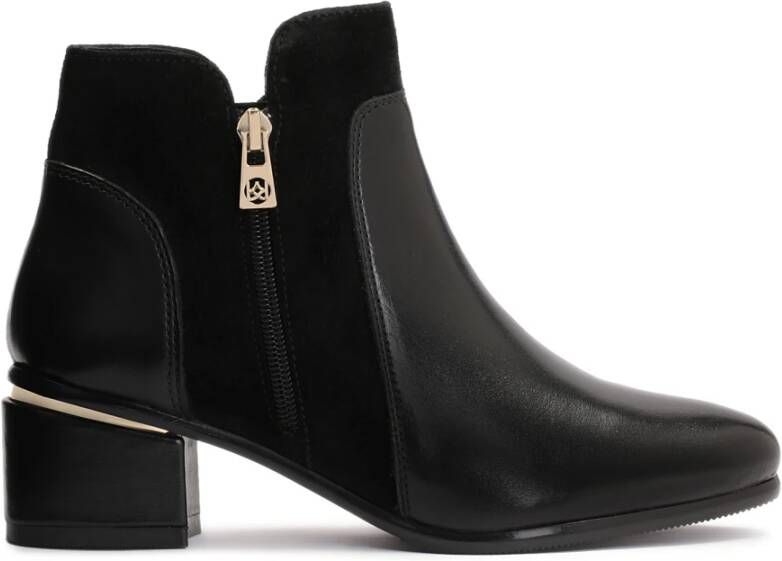 Kazar Zwarte ritslaarsjes Elegante Stijl Black Dames