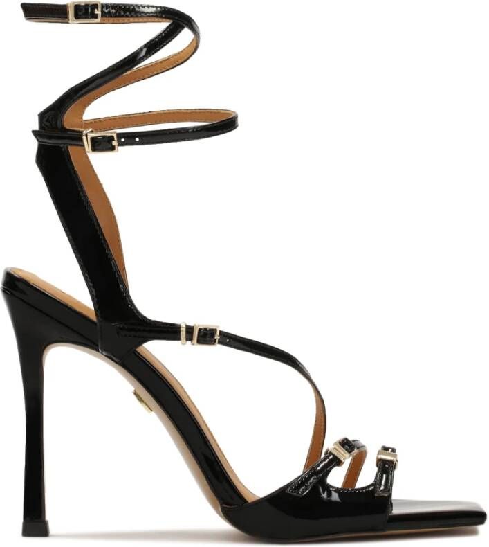 Kazar Zwarte Sandalen met Bandjes Alexis