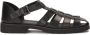 Kazar Zwarte sandalen voor mannen met een bedekte hak en een teen Black Heren - Thumbnail 1