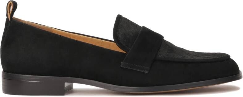 Kazar Zwarte suède en leren loafers met borstels - Foto 2