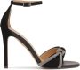 Kazar Zwarte suède sandalen met glanzende bandjes Black Dames - Thumbnail 2