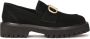 Kazar Zwarte suède schoenen met een groot monogram Black Dames - Thumbnail 2