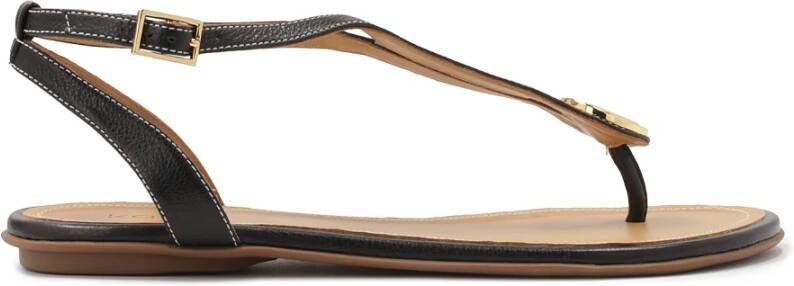 Kazar Zwarte teenslippers