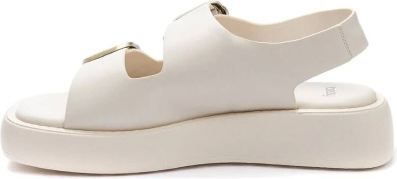 Keddo Beige Platte Casual Sandalen Vrouwen