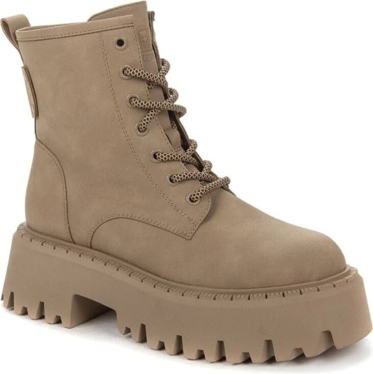 Keddo Beige Warm Gesloten Enkellaarzen