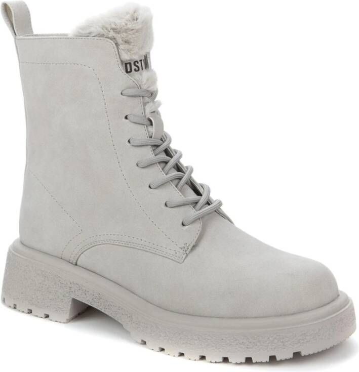 Keddo Grijze Warme Enkellaarzen voor Vrouwen