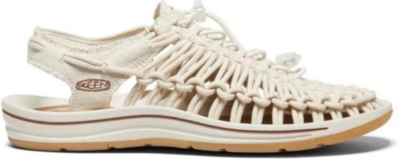 Keen Beige Sandalen met Rubberen Zool