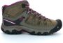 Keen Targhee III Mid Wandelschoenen Weiss enberry Bruin Leer - Thumbnail 2