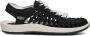 Keen Footwear Uneek Canvas Open Air Sneaker Dames Black - Thumbnail 1