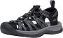 Keen Whisper Dames Wandelsandalen Black Steel Grey Zwart Polyester K1028815 - Thumbnail 2