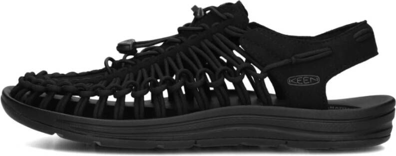 KEEN Sandalen Heren Uneek M Maat: 41 Materiaal: Suède Kleur: Zwart - Foto 4