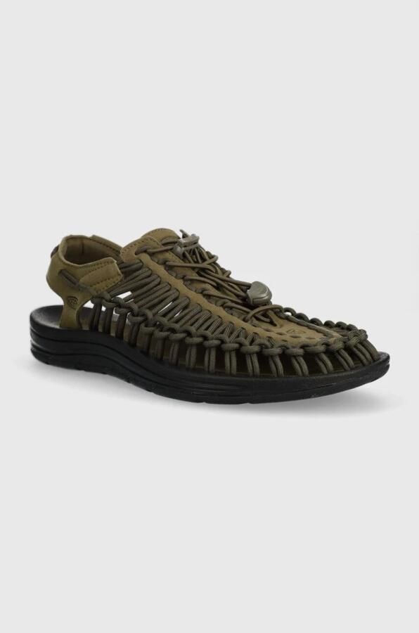 Keen Uneek Heren Sandalen Dark Olive Black Groen Polyester K1023381 - Foto 15