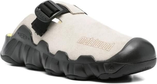 Keen Grijze Leren Sandalen voor Zomer Avonturen