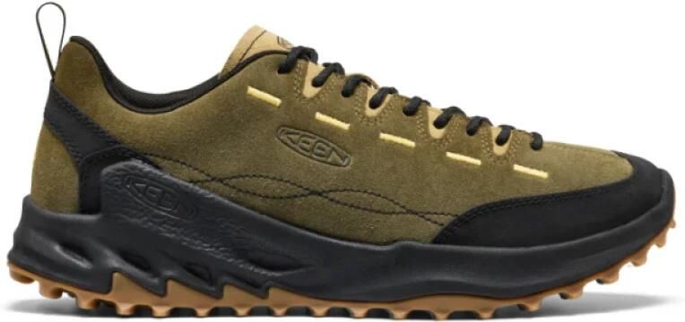 Keen Jasper Zionic Heren Sneakers Suede Dark Olive Khaki