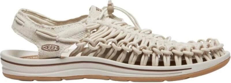 Keen Uneek Canvas Heren Sandalen Natural Canvas Birch Beige Canvas | K1026228