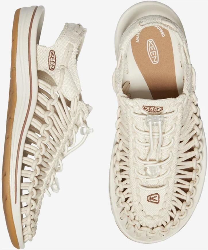 Keen Uneek Dames Sandalen Natural Canvas Birch Beige Canvas K1026231 - Foto 5
