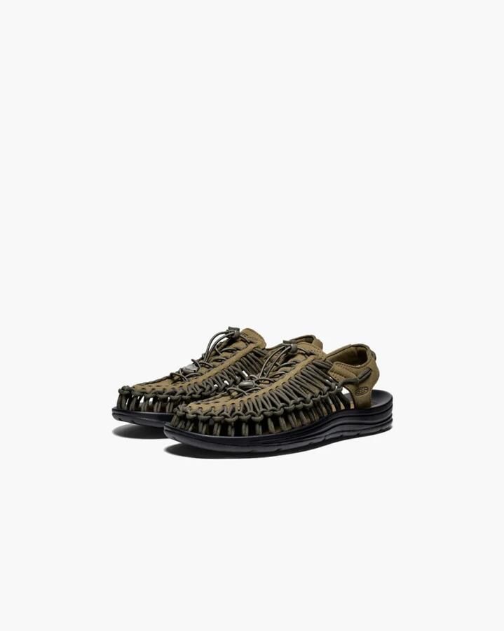 Keen Uneek Heren Sandalen Dark Olive Black Groen Polyester K1023381 - Foto 14