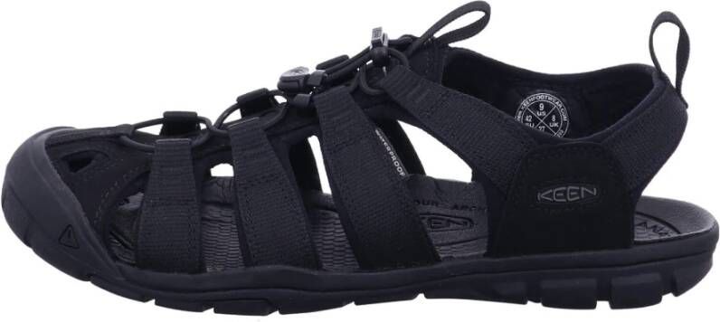 Keen Clearwater CNX Heren Wandelsandalen Triple Black Zwart Polyester K1026311 - Foto 3