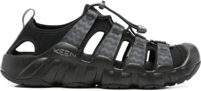 Keen Zwarte Sandalen met Rubberen Zool