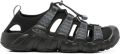 Keen Zwarte Sandalen met Rubberen Zool - Zwart