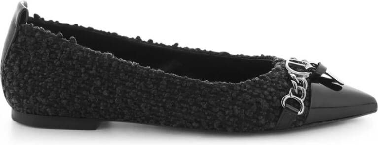 Kennel & Schmenger Ballerina Schoenen met Zilveren Gesp Black Dames