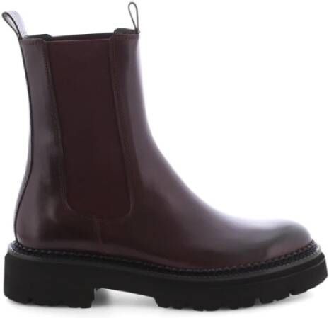 Kennel & Sch ger Bordeaux Leren Enkellaars