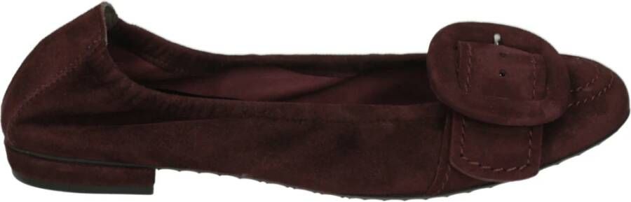 Kennel & Sch ger Bordeaux Suède Ballerina Schoenen