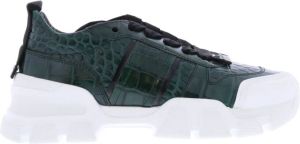 Kennel & Schmenger Croco Low Track Hiker Sneakers Groen Dames