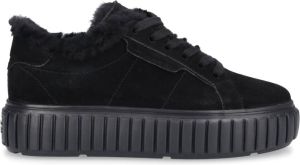 Kennel & Schmenger Harlem Lage Sneaker van Veloursleer Zwart Dames