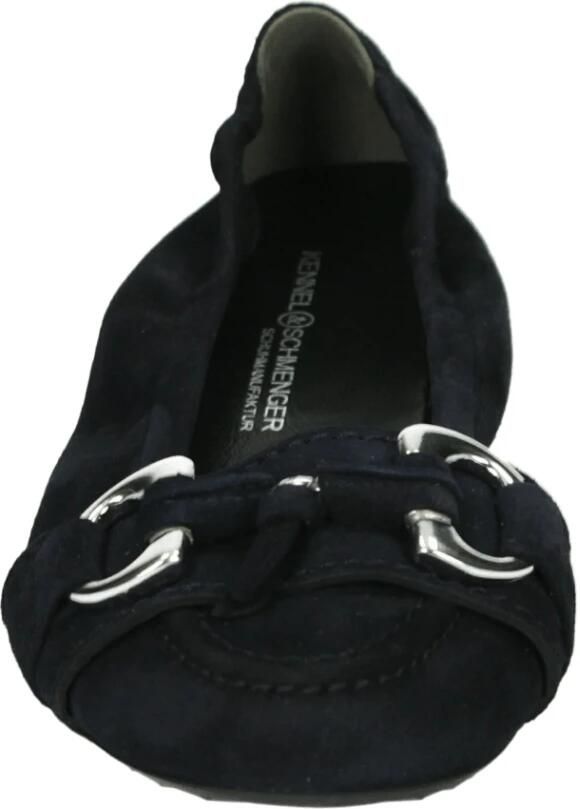 Kennel & Sch ger Blauwe Ballerina Schoenen met Rubberen Zool