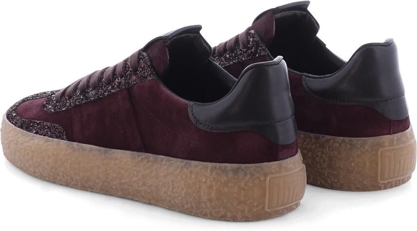 Kennel & Schmenger Glitter Platform Sneaker met Velours en Leren Details - Foto 6