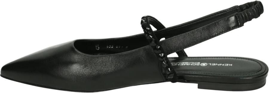 KENNEL & SCHMENGER Slingbacks Dames 12490 Leer Zwart