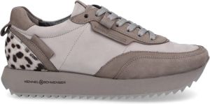 Kennel & Schmenger Lage Osaka Suède Sneaker Grijs Dames