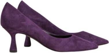 Kennel & Schmenger Paarse Suède Puntige Pump Purple Dames