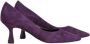 Kennel & Schmenger Paarse Suède Puntige Pump Purple Dames - Thumbnail 1