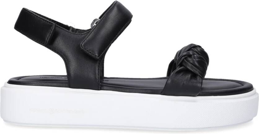 Kennel & Schmenger Stijlvolle en comfortabele platte sandalen Zwart Dames