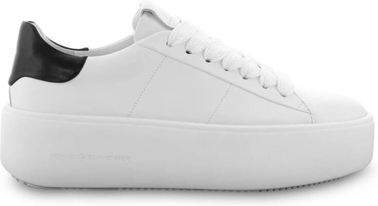 Kennel & Schmenger Stijlvolle wit zwart hoge sneakers White Dames