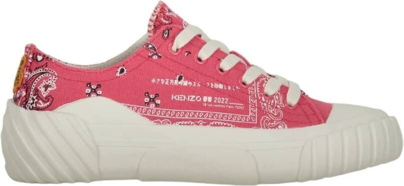 Kenzo Bandana Print Canvas Sneakers