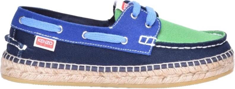 Kenzo Biologisch katoenen bootschoenen marine stijl