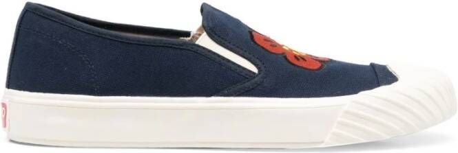 Kenzo Blauw en witte instap sneakers Blauw Heren